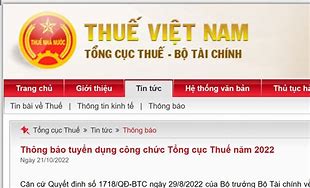 Thuế 2022 Tuyển Dụng